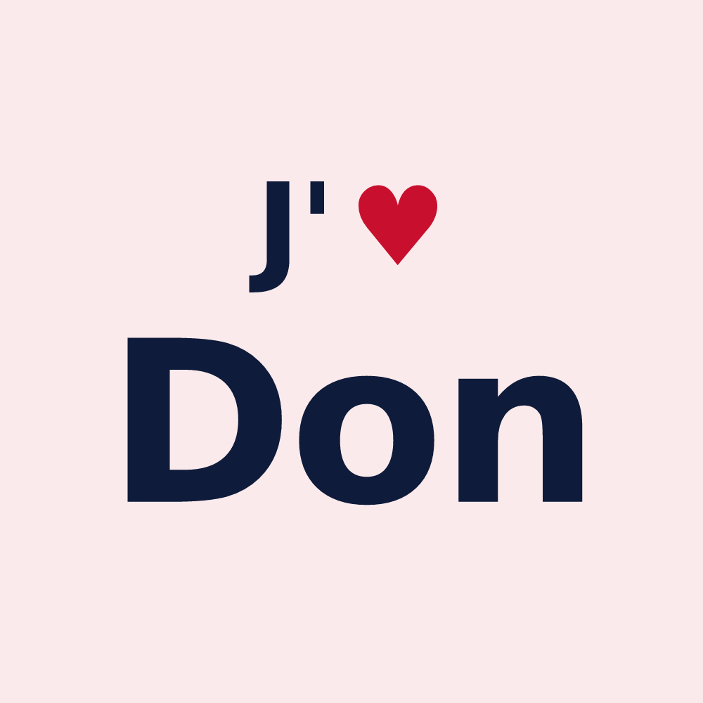 Magnet personnalisé Don — design « J'aime Don » imprimé sur le magnet