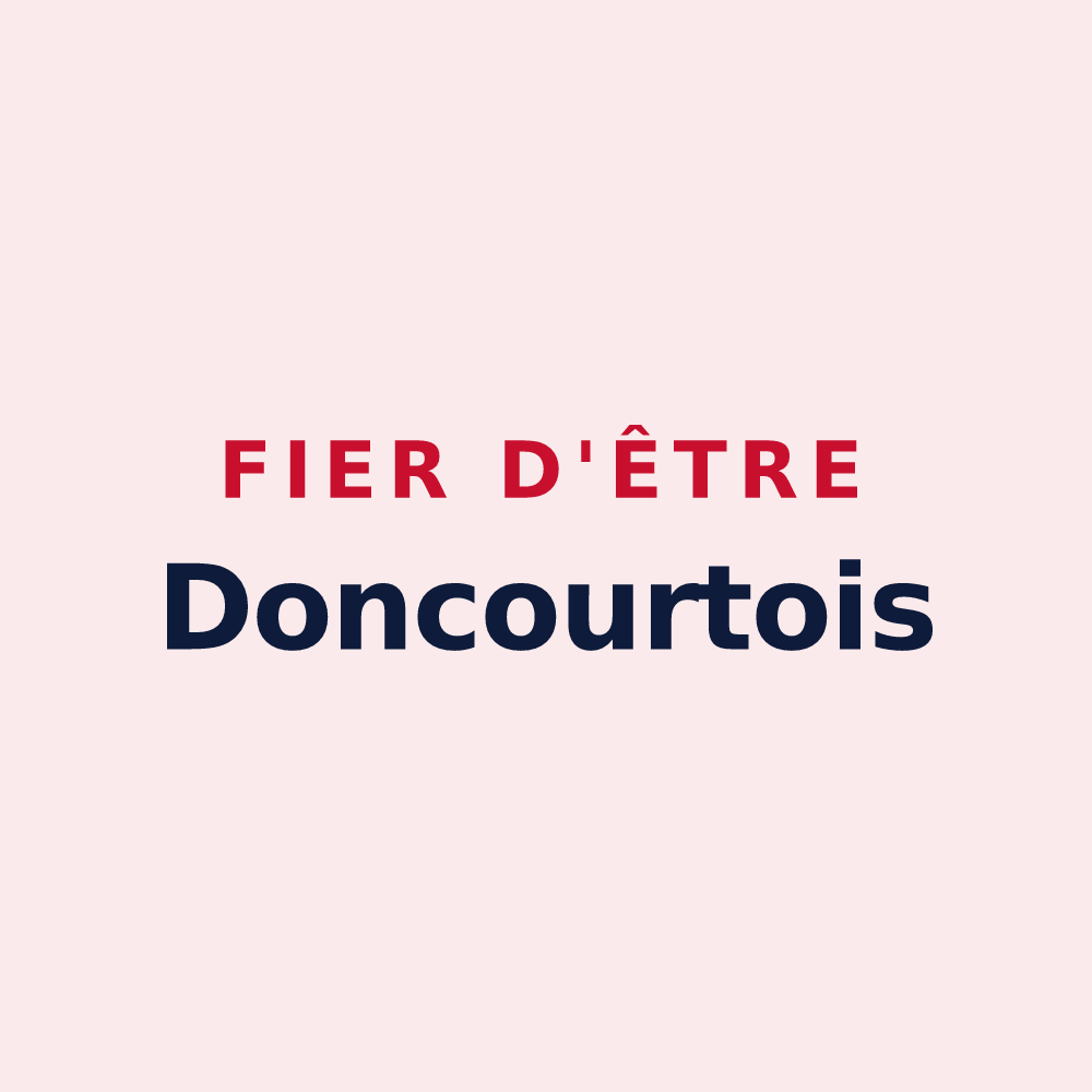 Magnet « Fier d'être Doncourtois » — design pour Doncourt-lès-Conflans