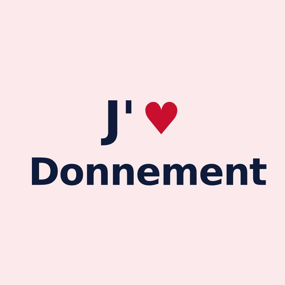 Magnet personnalisé Donnement — design J'aime Donnement