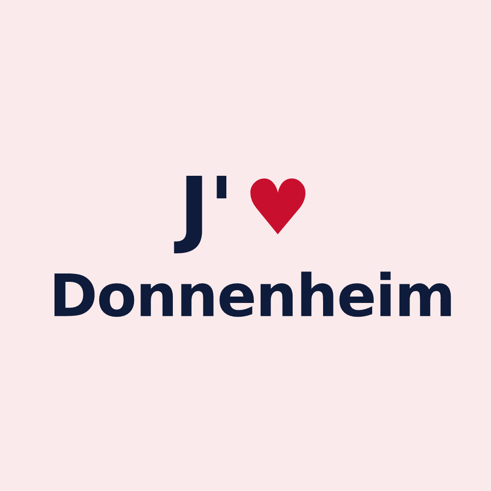 Magnet personnalisé Donnenheim — design J'aime Donnenheim
