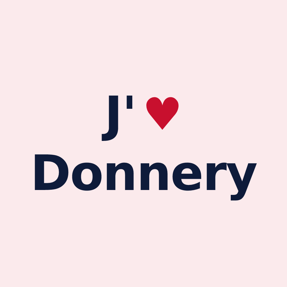 Magnet personnalisé Donnery — design J'aime Donnery