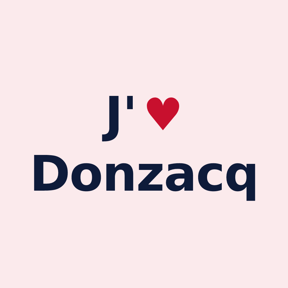 Magnet personnalisé Donzacq — design J'aime Donzacq