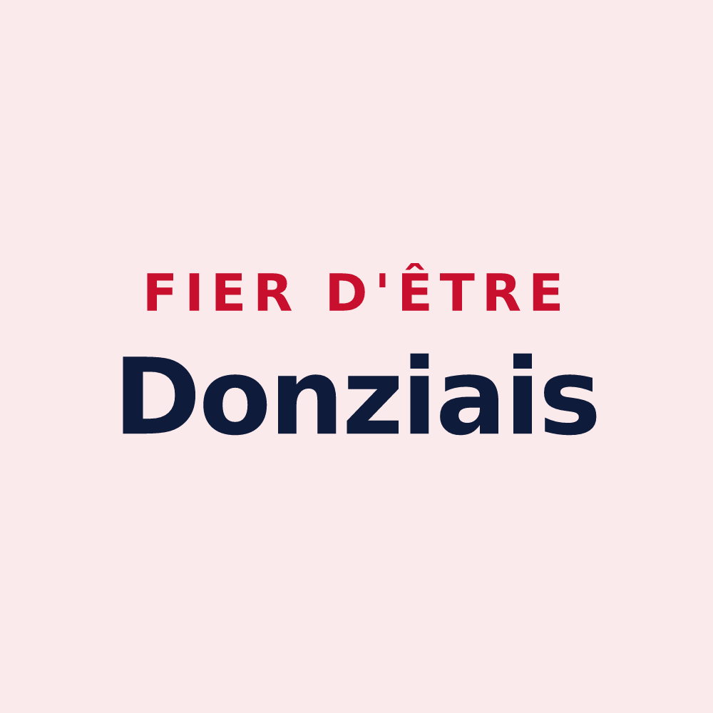 Magnet « Fier d'être Donziais » — design pour Donzy