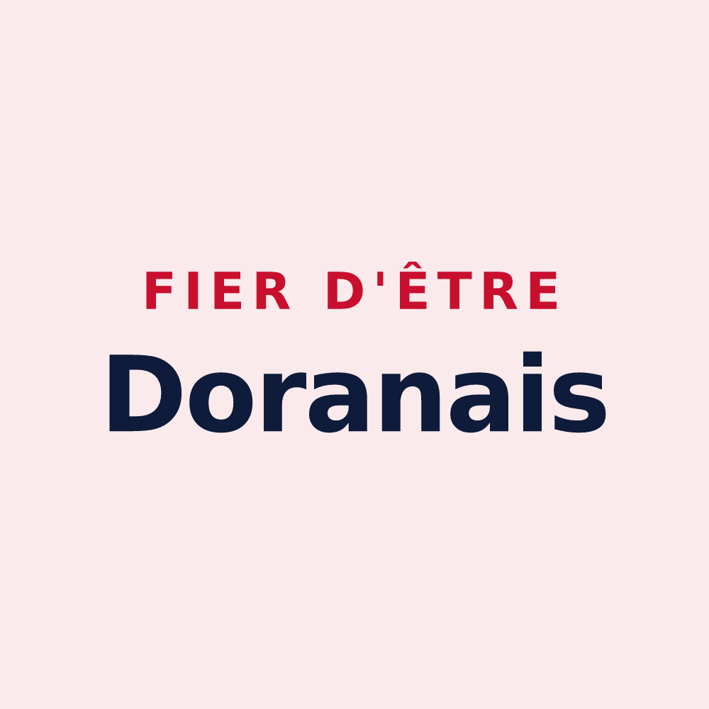 Magnet « Fier d'être Doranais » — design pour Dorans