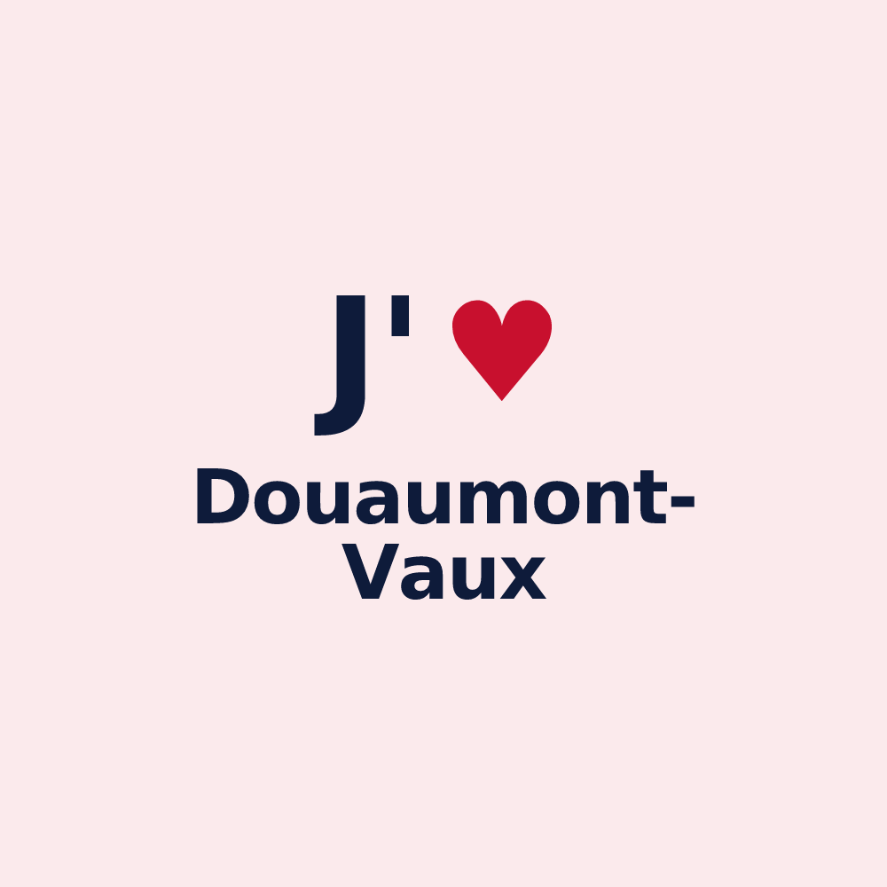 Magnet personnalisé Douaumont-Vaux — design J'aime Douaumont-Vaux