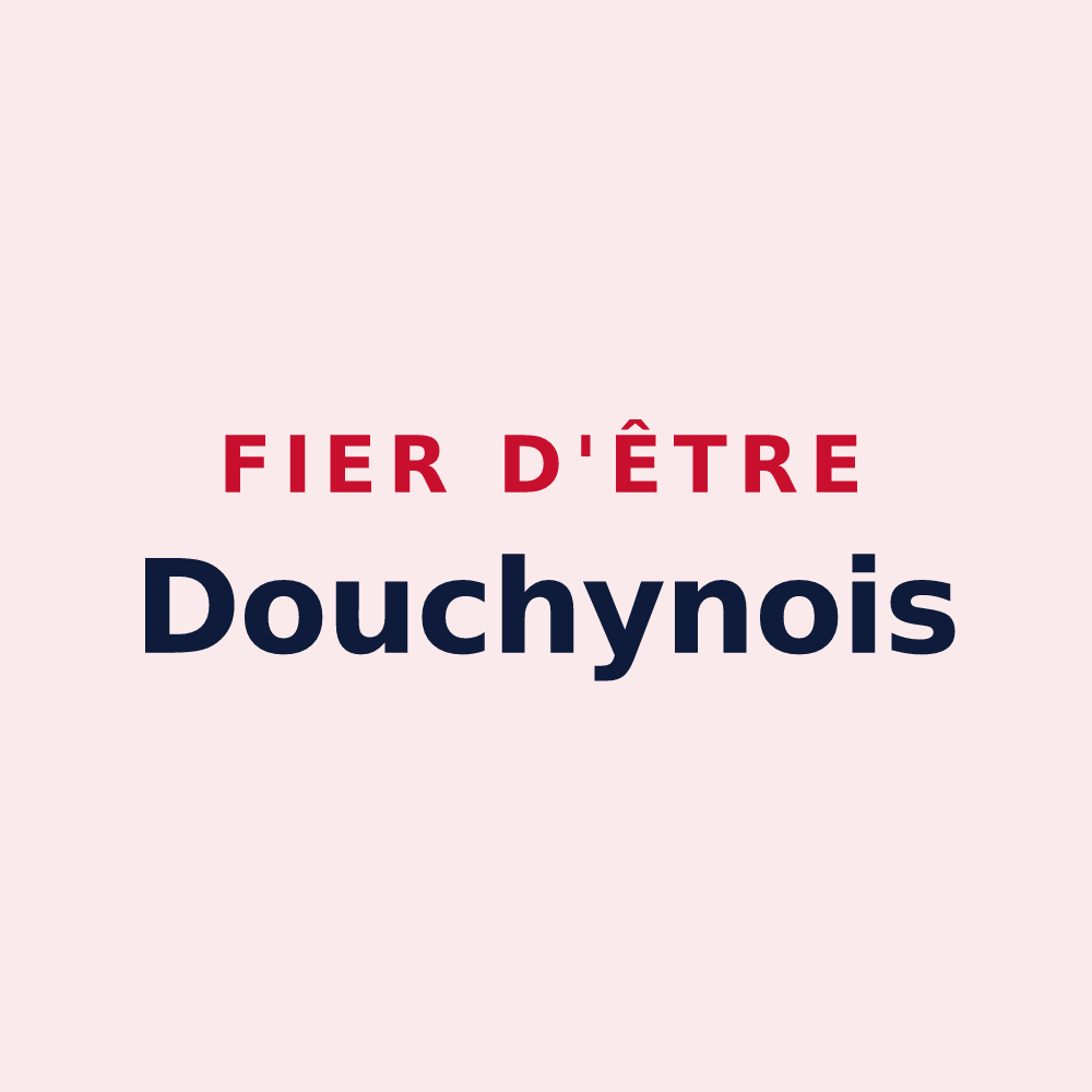 Magnet « Fier d'être Douchynois » — design pour Douchy-les-Mines