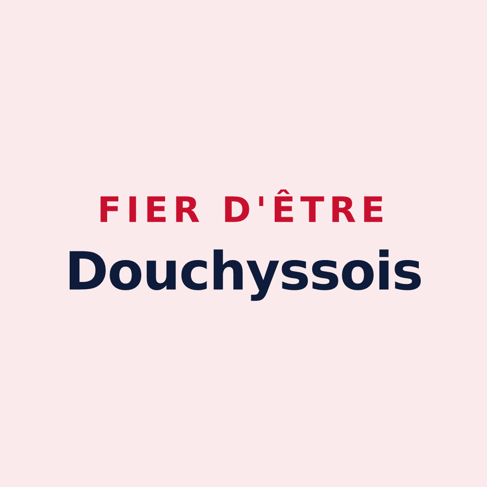 Magnet « Fier d'être Douchyssois » — design pour Douchy-Montcorbon
