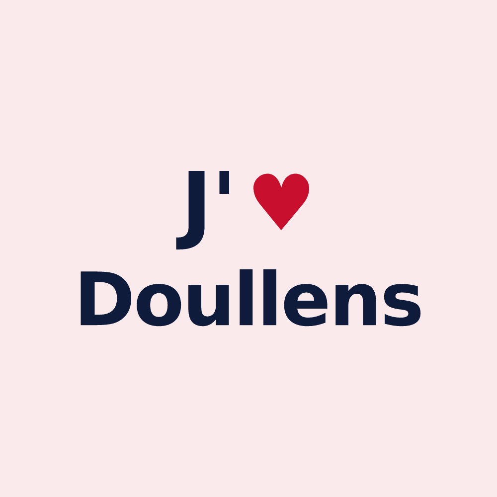 Magnet personnalisé Doullens — design J'aime Doullens