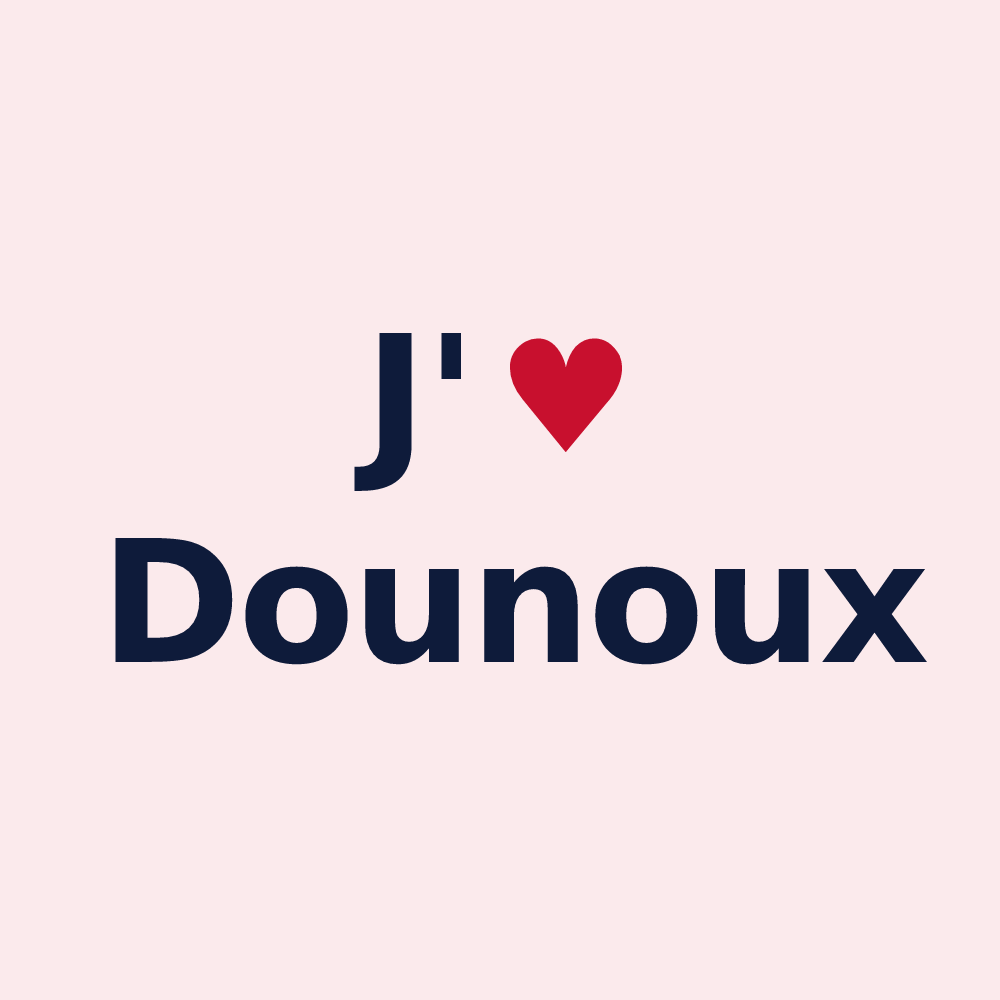Magnet personnalisé Dounoux — design J'aime Dounoux
