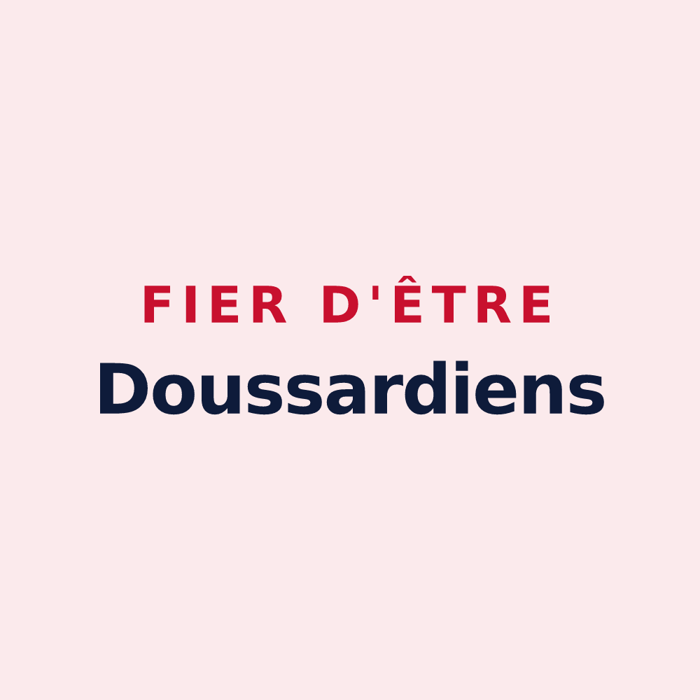 Magnet « Fier d'être Doussardiens » — design pour Doussard
