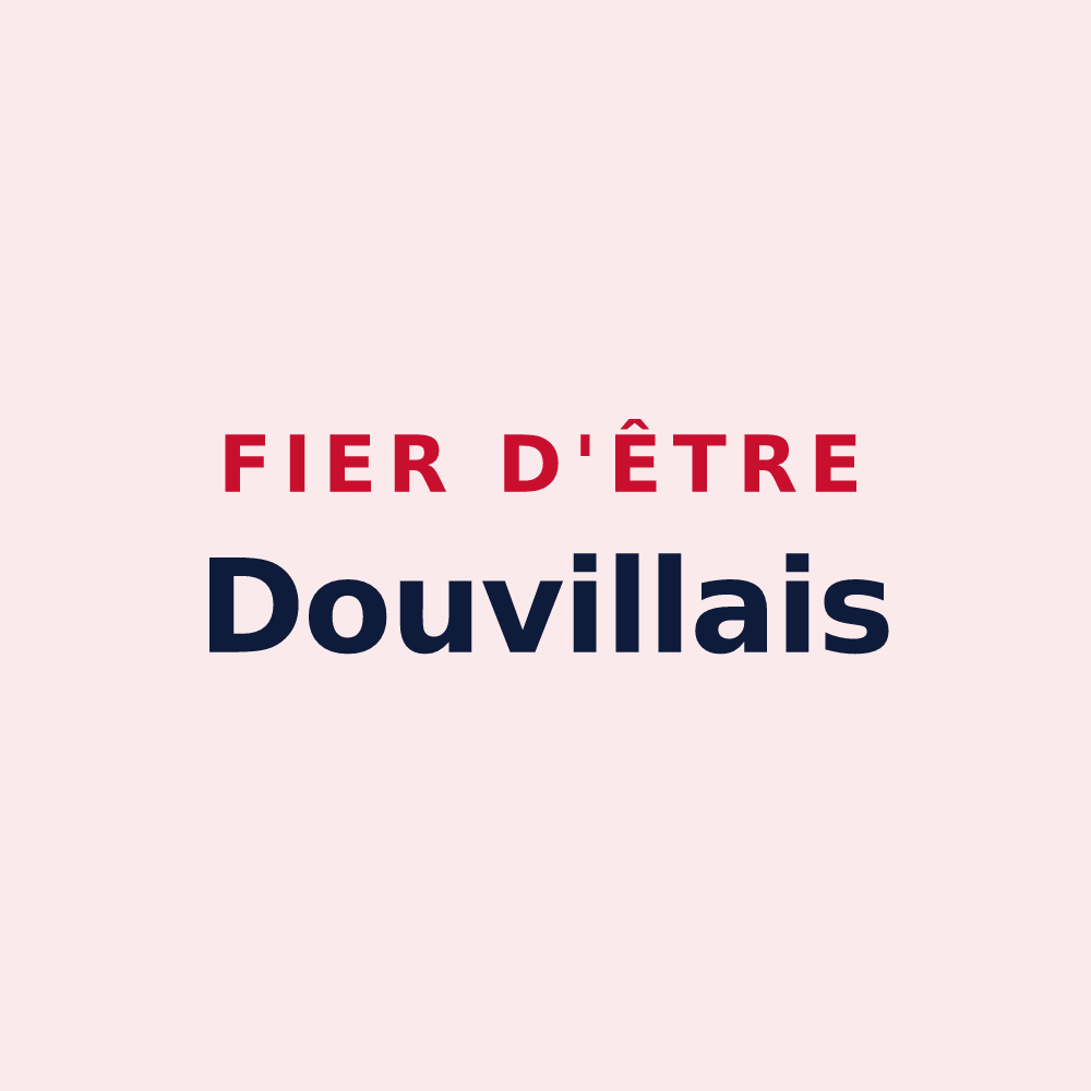 Magnet « Fier d'être Douvillais » — design pour Douville-en-Auge