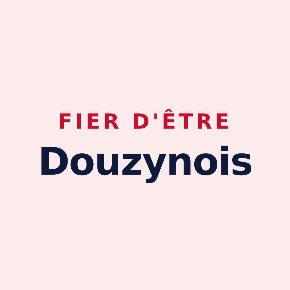 Magnet « Fier d'être Douzynois » — design pour Douzy