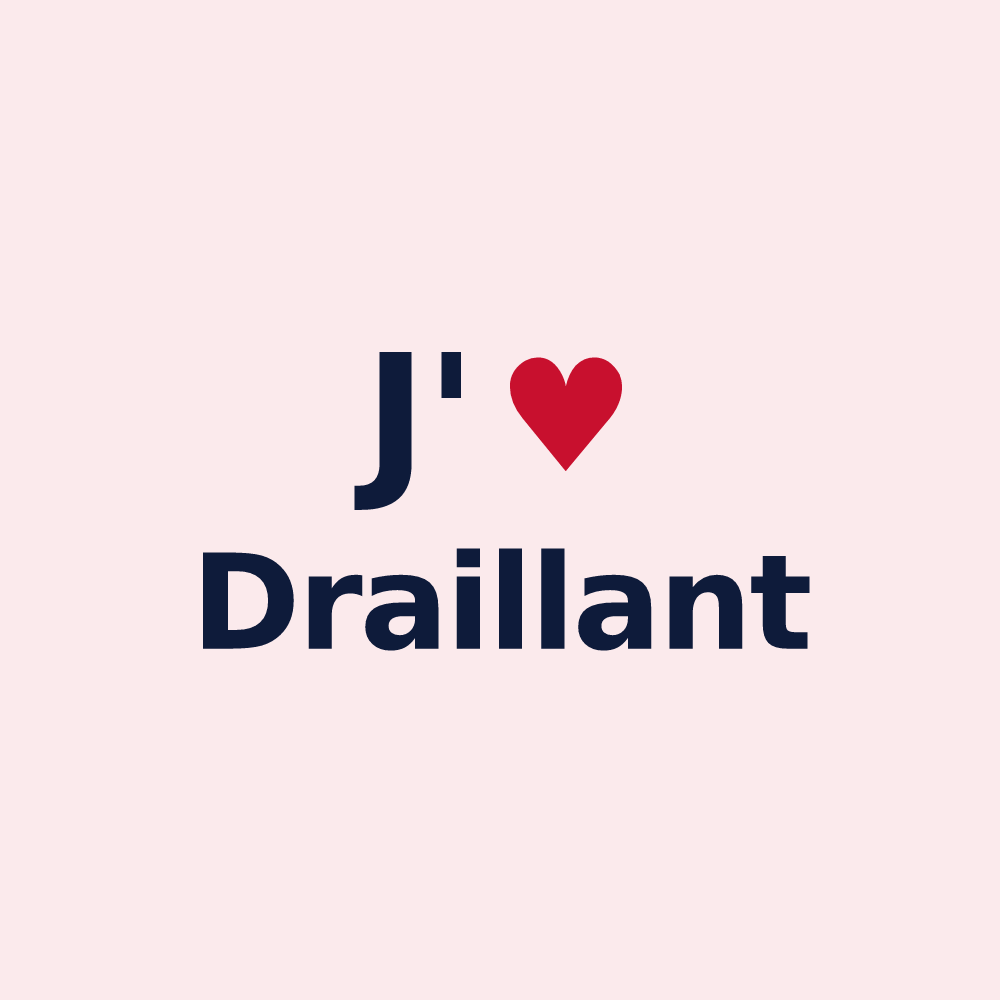 Magnet personnalisé Draillant — design J'aime Draillant
