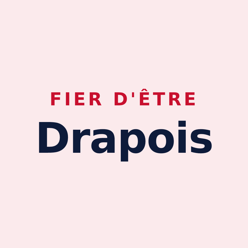 Magnet « Fier d'être Drapois » — design pour Drap