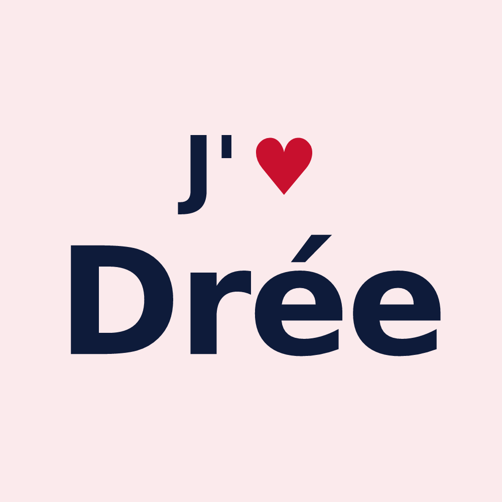 Magnet personnalisé Drée — design J'aime Drée