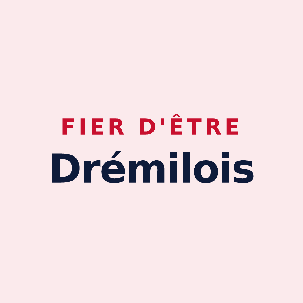 Magnet « Fier d'être Drémilois » — design pour Drémil-Lafage
