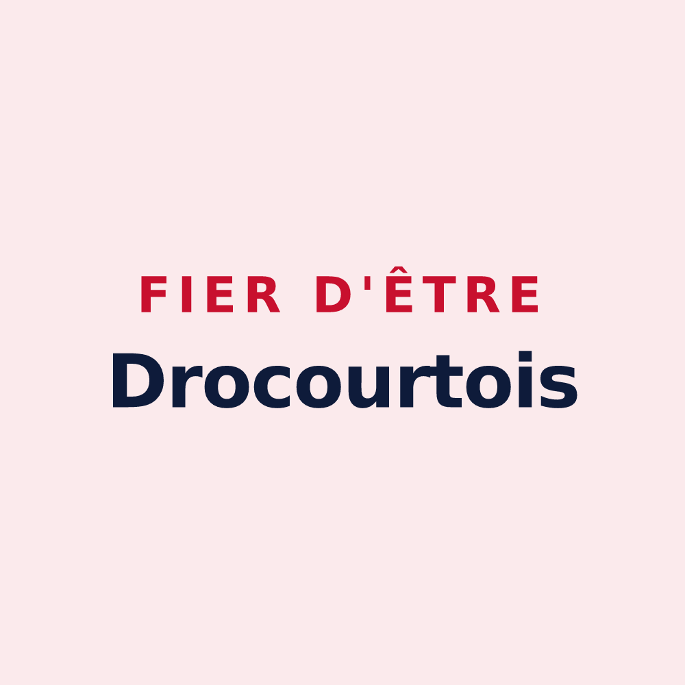 Magnet « Fier d'être Drocourtois » — design pour Drocourt