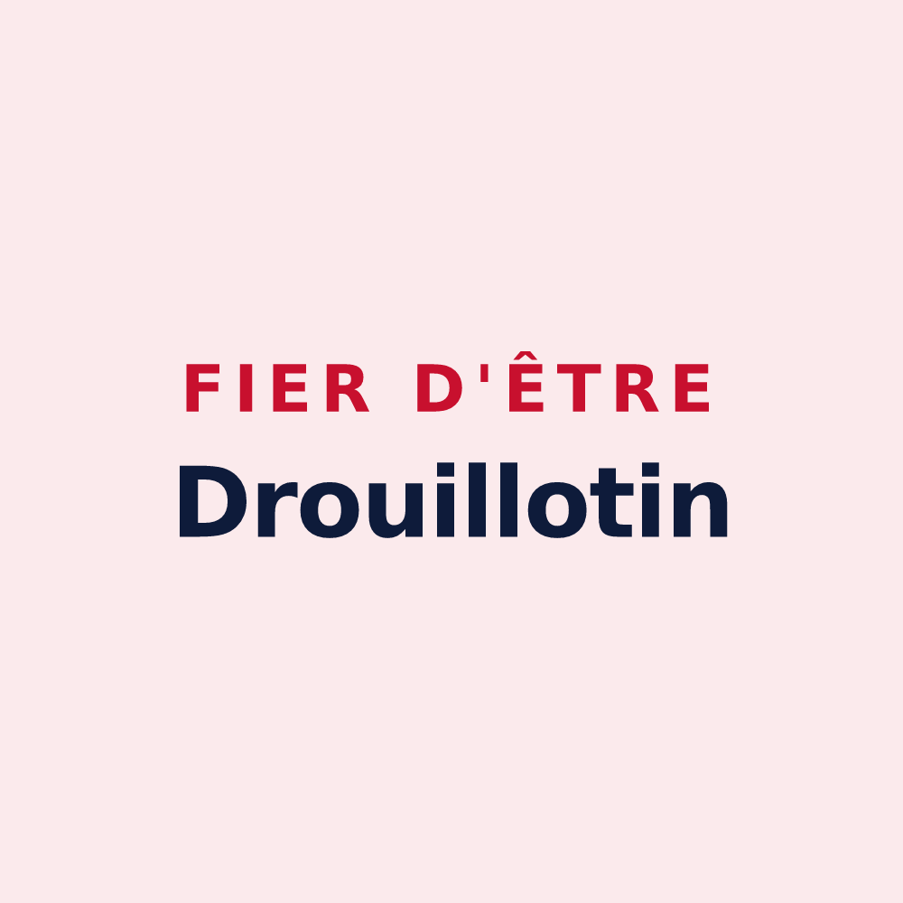 Magnet « Fier d'être Drouillotin » — design pour Drouilly