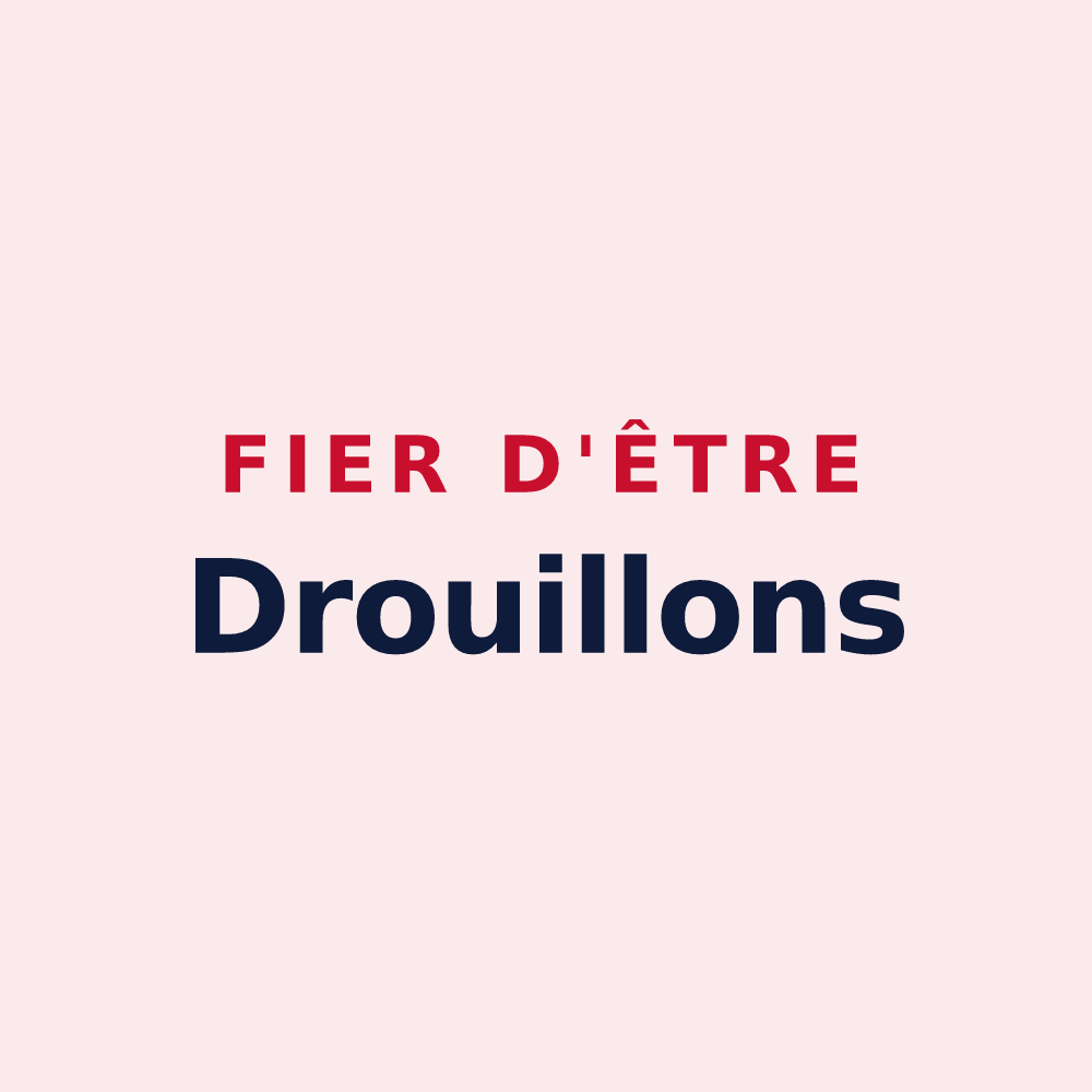 Magnet « Fier d'être Drouillons » — design pour Droupt-Sainte-Marie