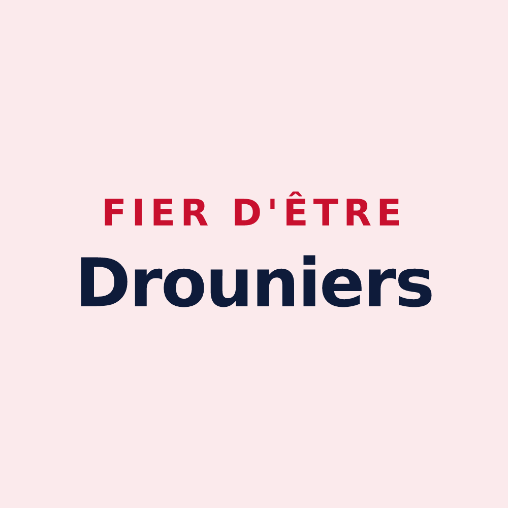 Magnet « Fier d'être Drouniers » — design pour Droux