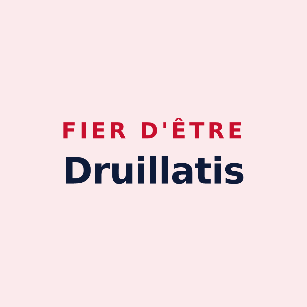 Magnet « Fier d'être Druillatis » — design pour Druillat