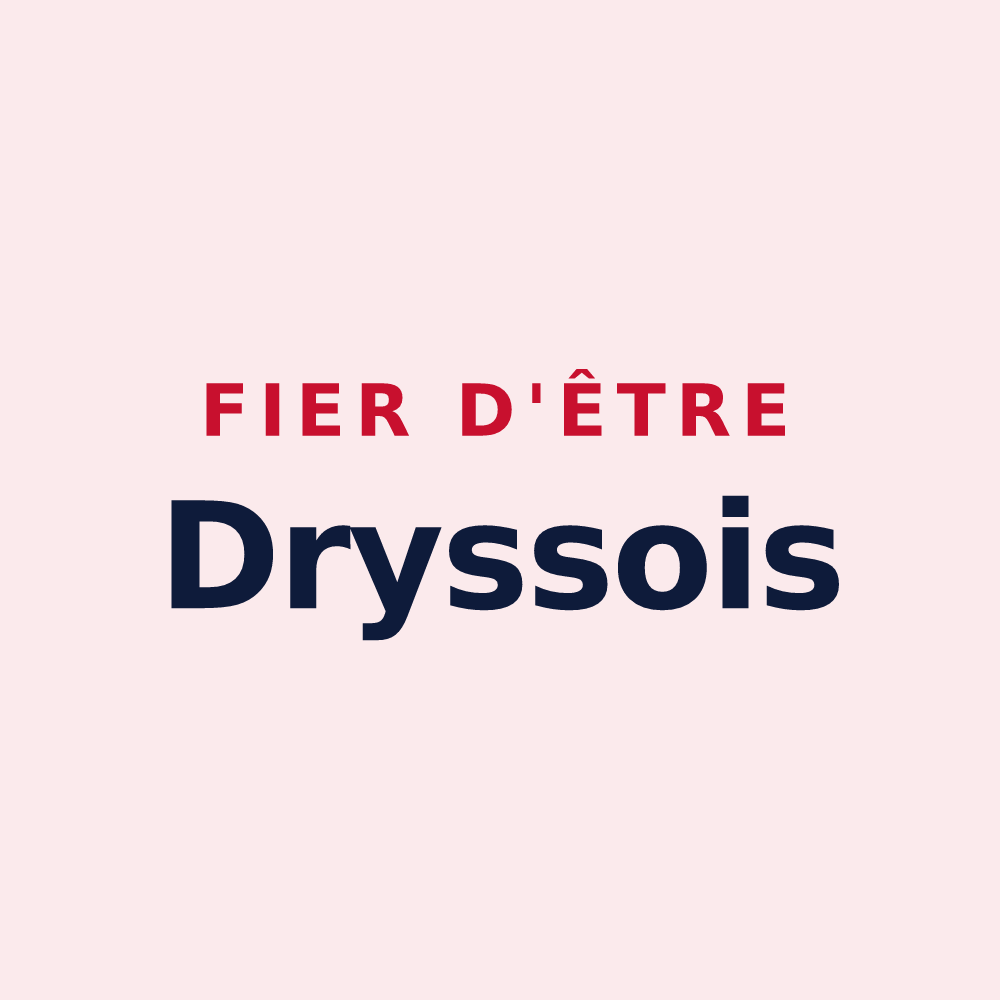 Magnet « Fier d'être Dryssois » — design pour Dry