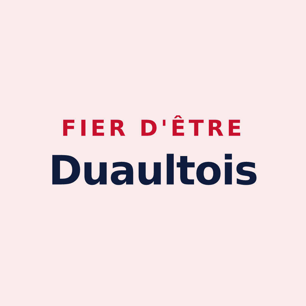 Magnet « Fier d'être Duaultois » — design pour Duault