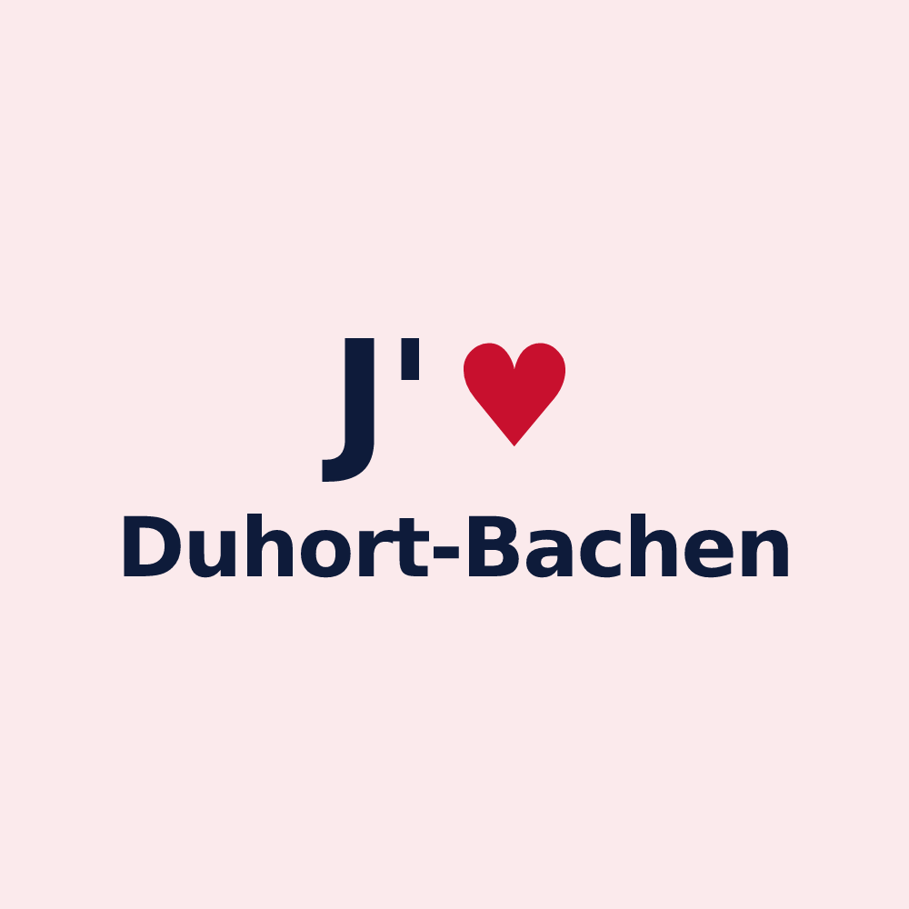 Magnet personnalisé Duhort-Bachen — design J'aime Duhort-Bachen