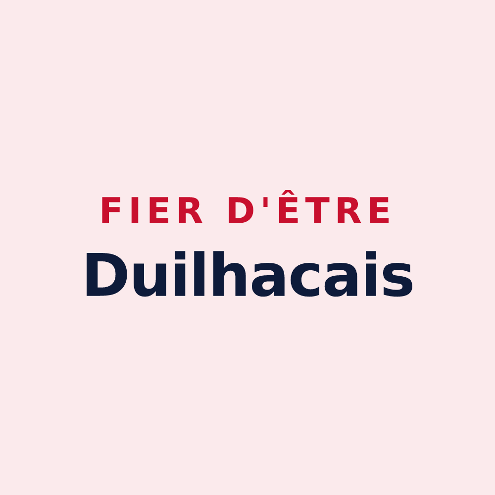 Magnet « Fier d'être Duilhacais » — design pour Duilhac-sous-Peyrepertuse