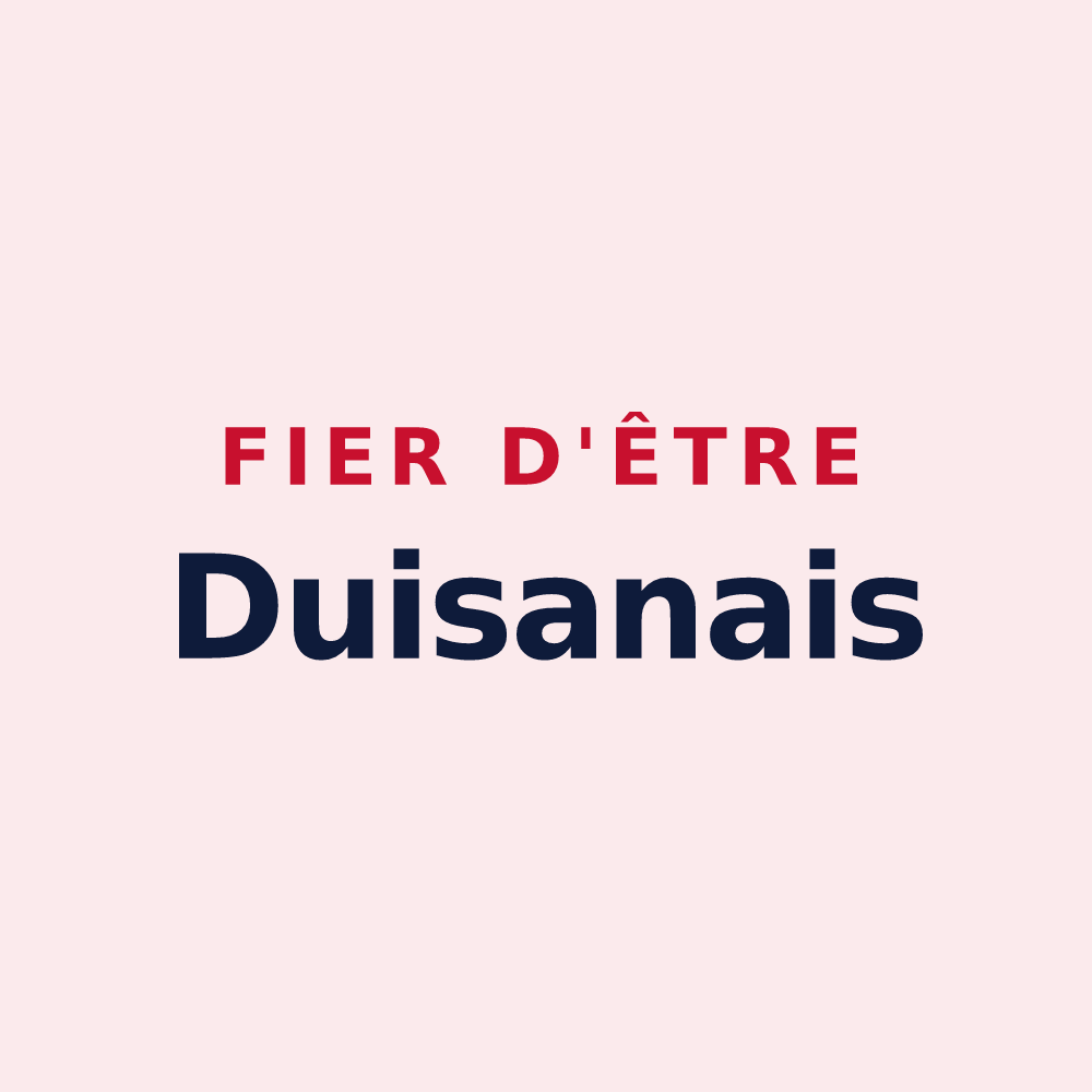 Magnet « Fier d'être Duisanais » — design pour Duisans