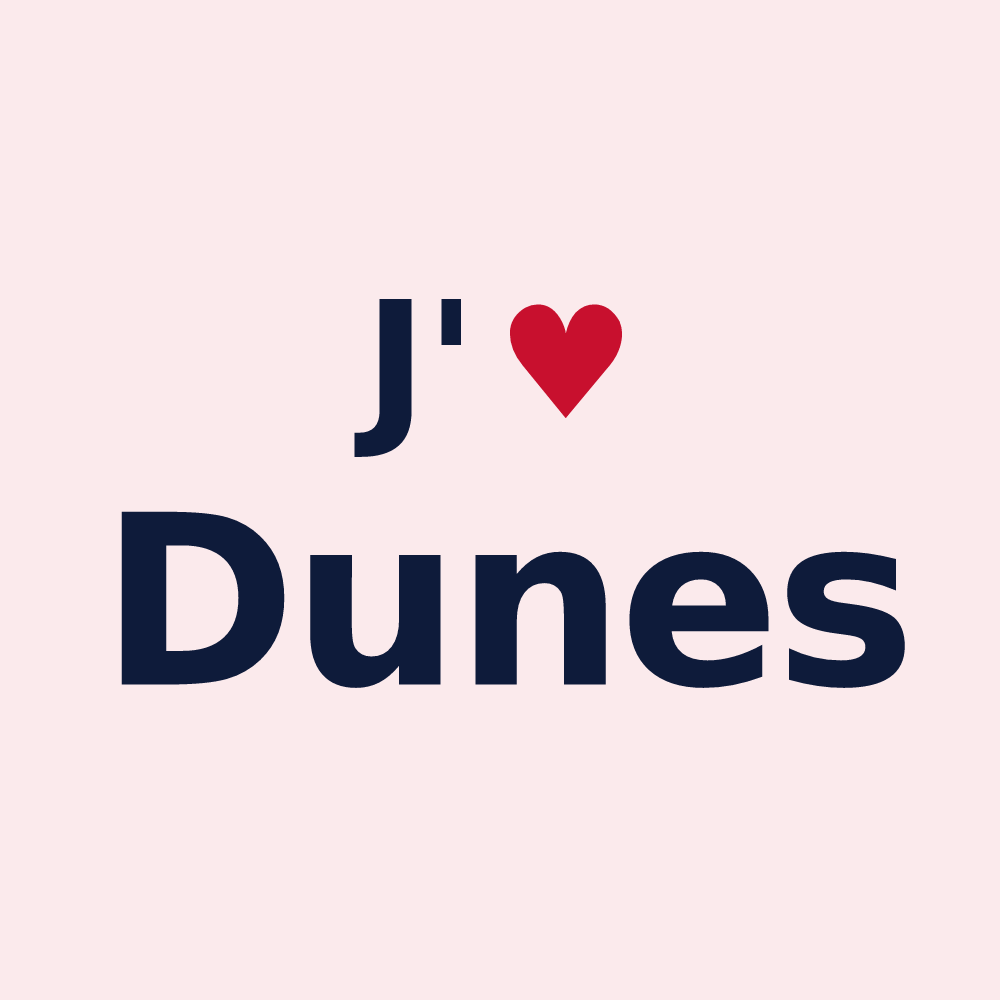 Magnet personnalisé Dunes — design J'aime Dunes