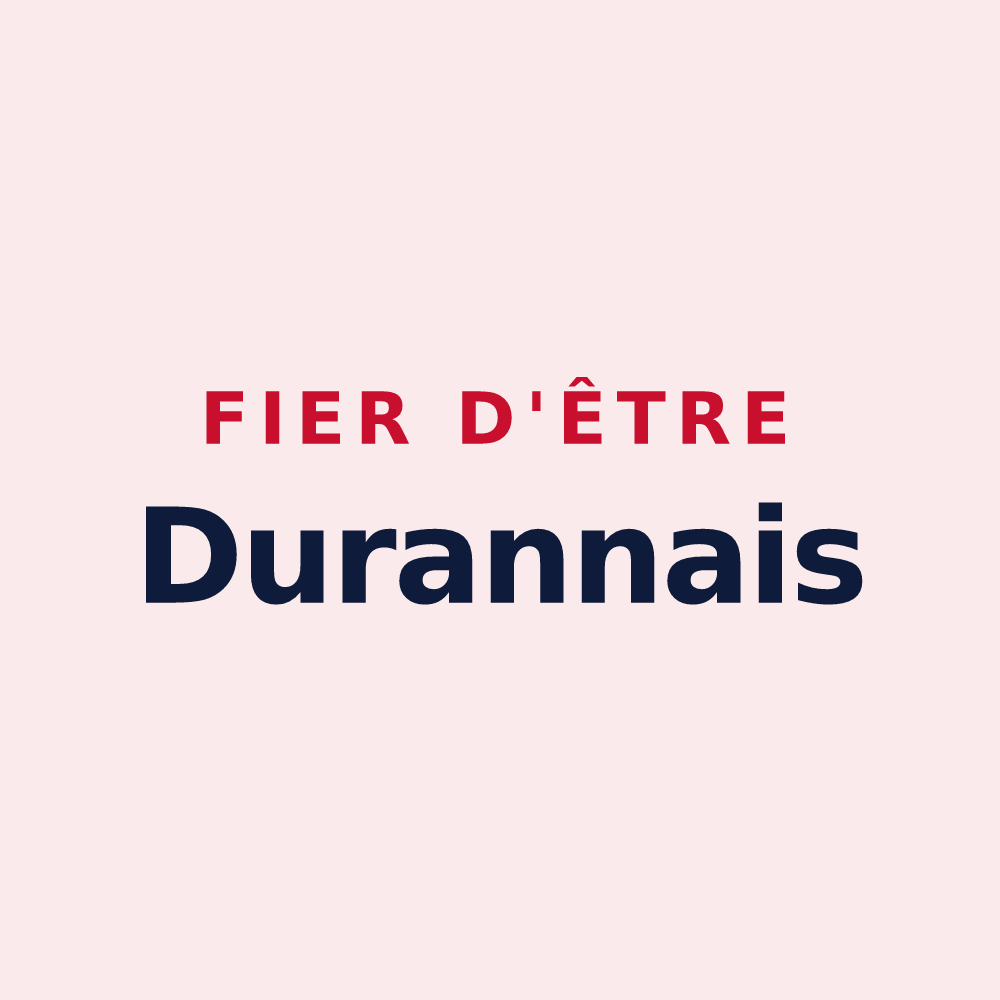 Magnet « Fier d'être Durannais » — design pour Duran