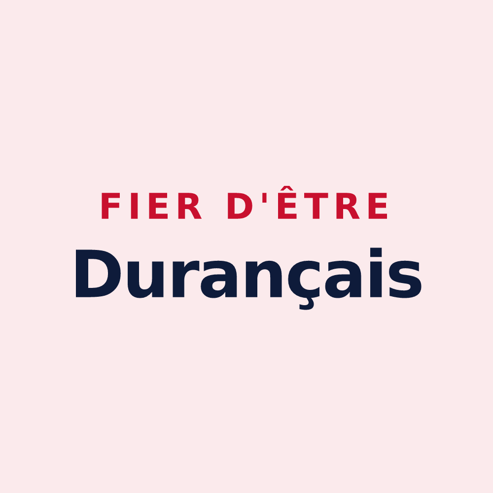 Magnet « Fier d'être Durançais » — design pour Durance