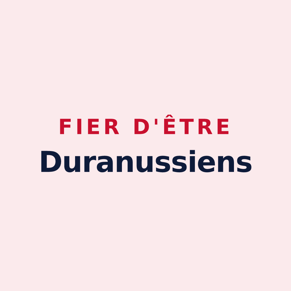 Magnet « Fier d'être Duranussiens » — design pour Duranus