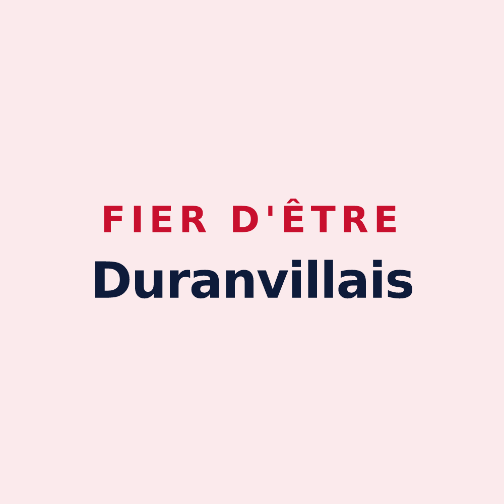 Magnet « Fier d'être Duranvillais » — design pour Duranville