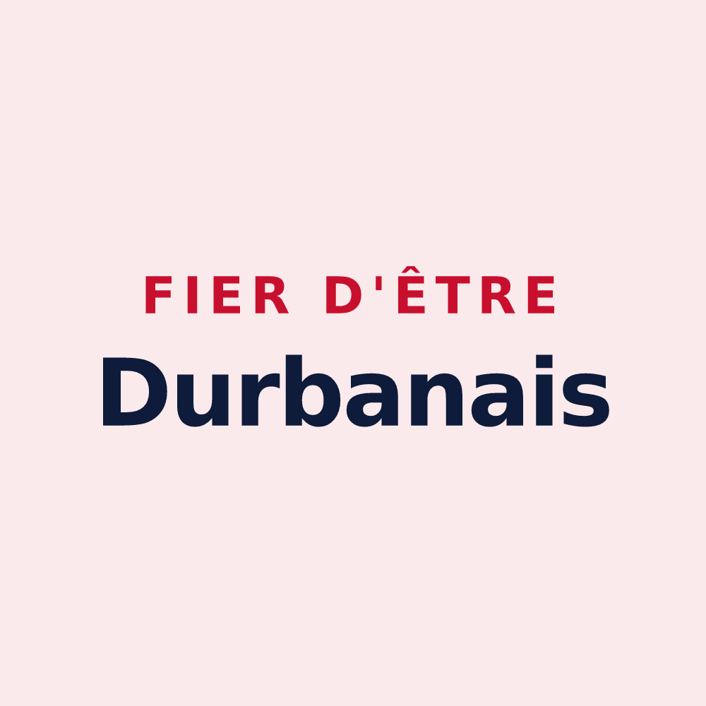 Magnet « Fier d'être Durbanais » — design pour Durban-sur-Arize