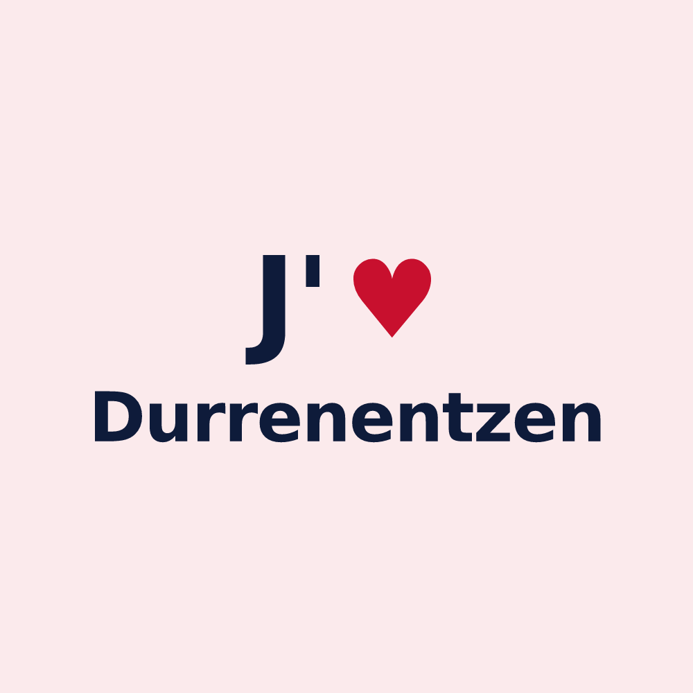 Magnet personnalisé Durrenentzen — design J'aime Durrenentzen