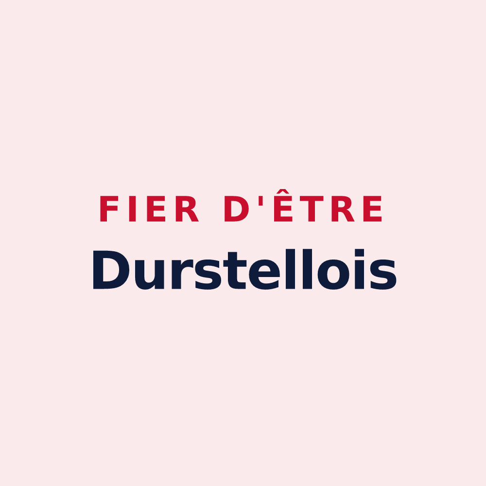 Magnet « Fier d'être Durstellois » — design pour Durstel