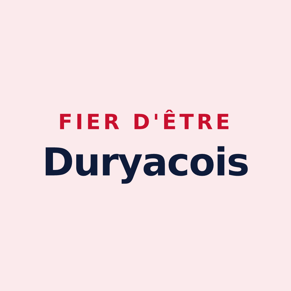 Magnet « Fier d'être Duryacois » — design pour Dury