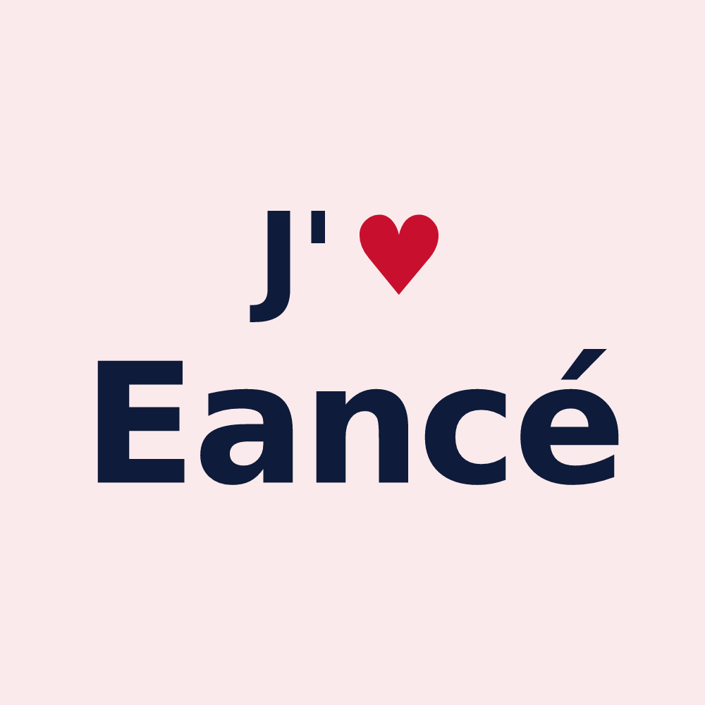 Magnet personnalisé Eancé — design J'aime Eancé