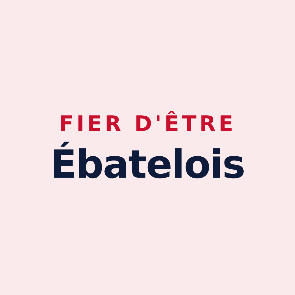 Magnet « Fier d'être Ébatelois » — design pour Ébaty