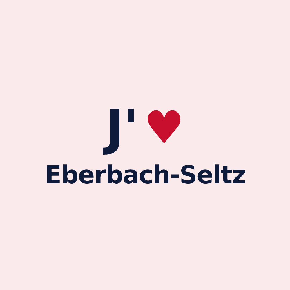 Magnet personnalisé Eberbach-Seltz — design J'aime Eberbach-Seltz