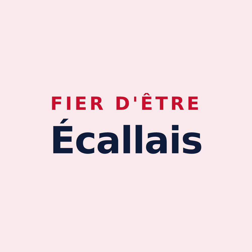 Magnet « Fier d'être Écallais » — design pour Écalles-Alix