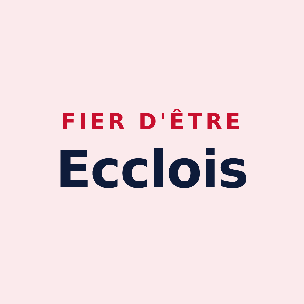 Magnet « Fier d'être Ecclois » — design pour Eccles