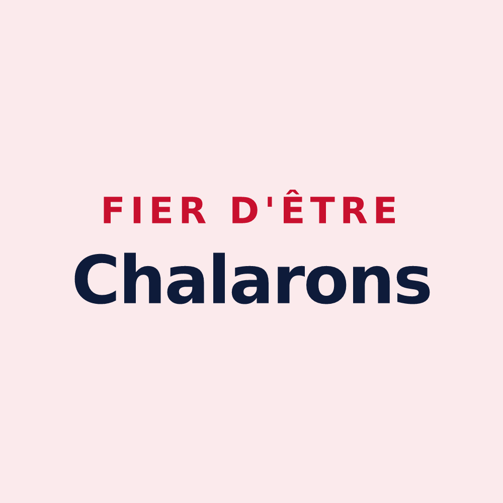 Magnet « Fier d'être Chalarons » — design pour Échalas
