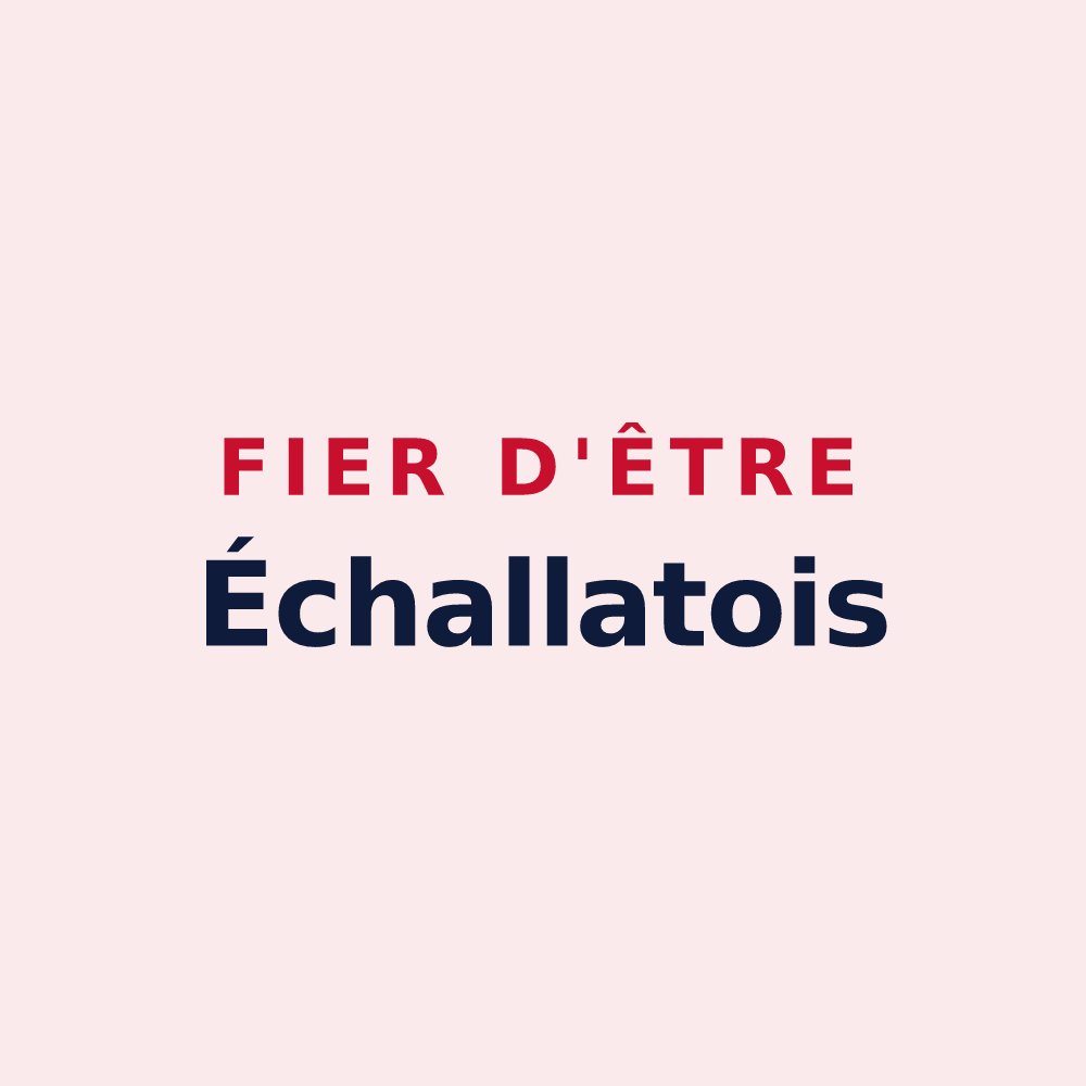 Magnet « Fier d'être Échallatois » — design pour Échallat