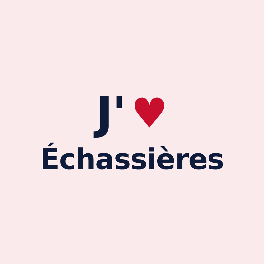 Magnet personnalisé Échassières — design J'aime Échassières
