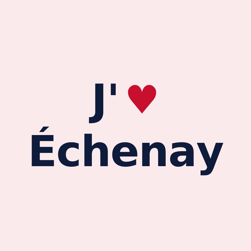Magnet personnalisé Échenay — design J'aime Échenay