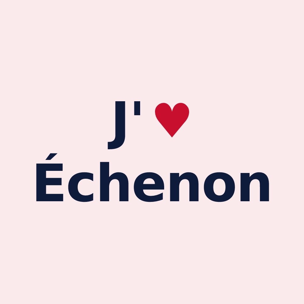 Magnet personnalisé Échenon — design J'aime Échenon