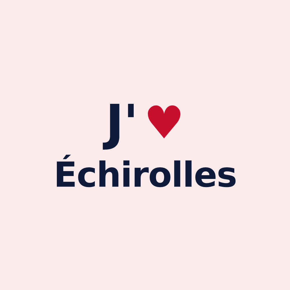 Magnet personnalisé Échirolles — design J'aime Échirolles
